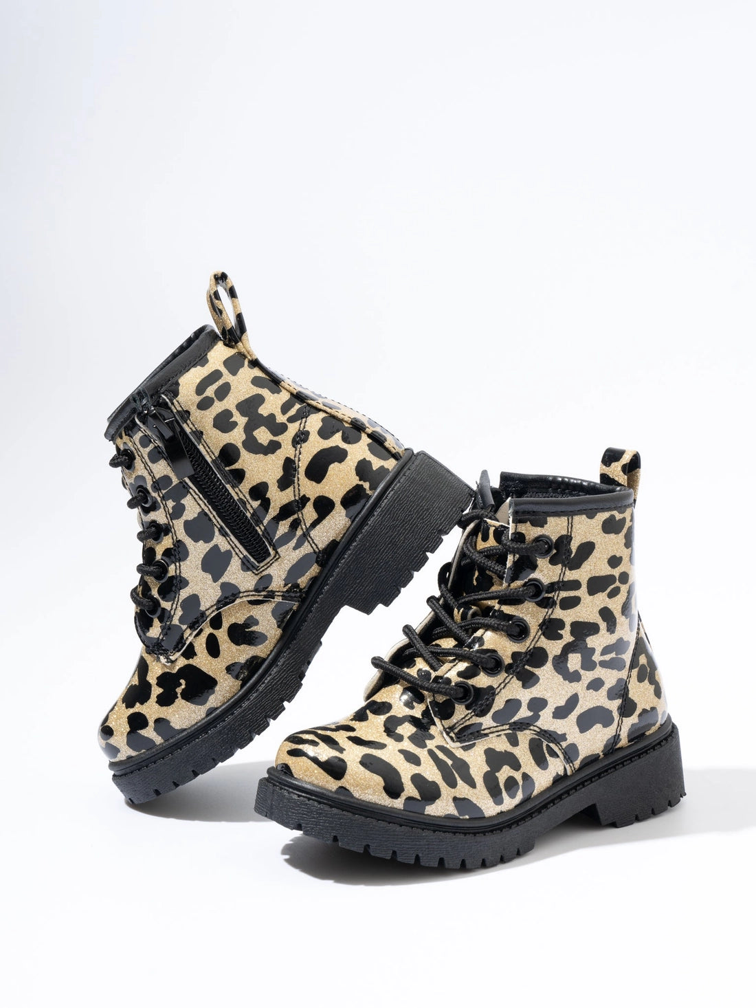Gold Leopard Boot
