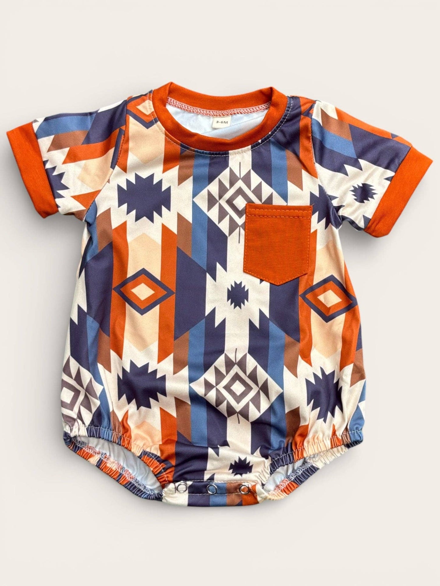 Boys Aztec Printed Bodysuit
