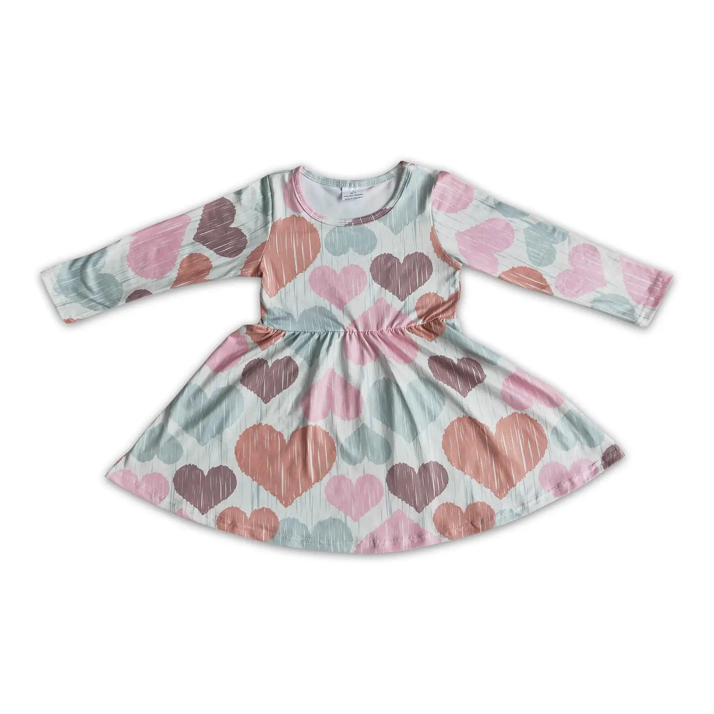 Heart Long Sleeve Dress