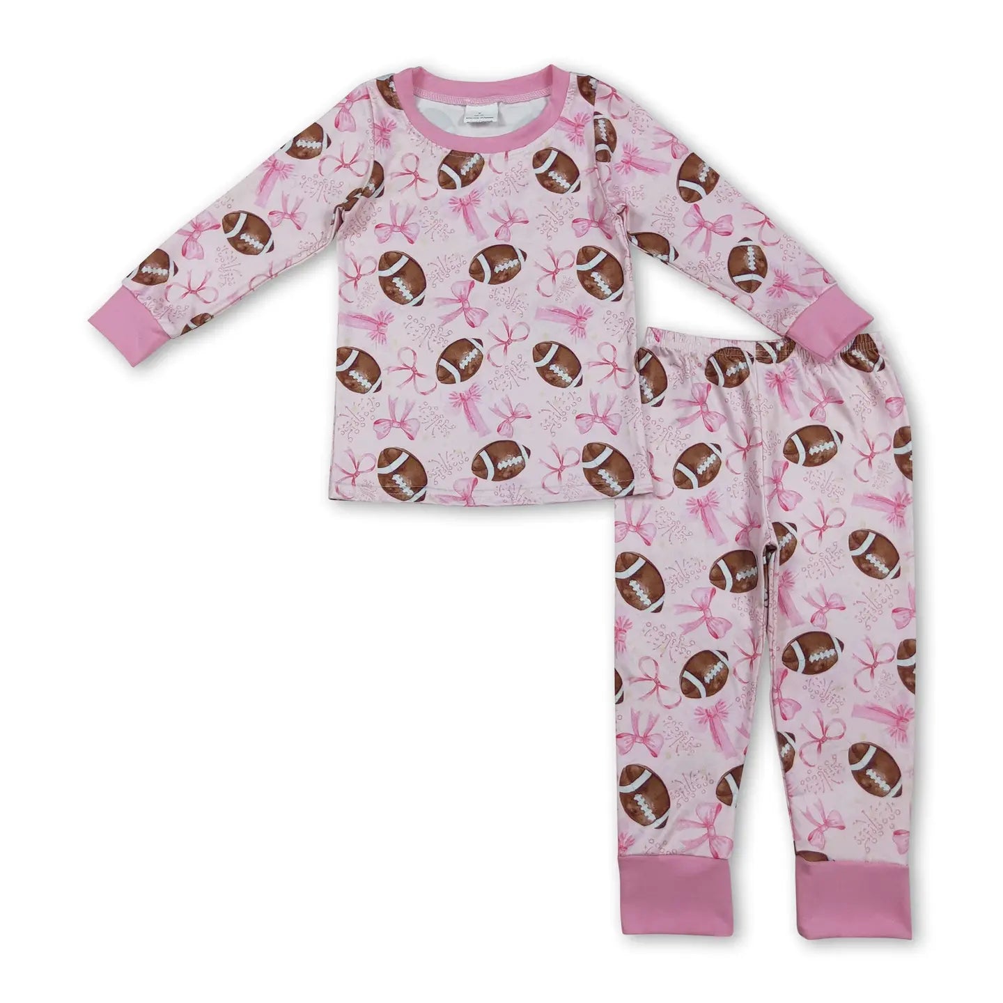 Pink Bow Football Set