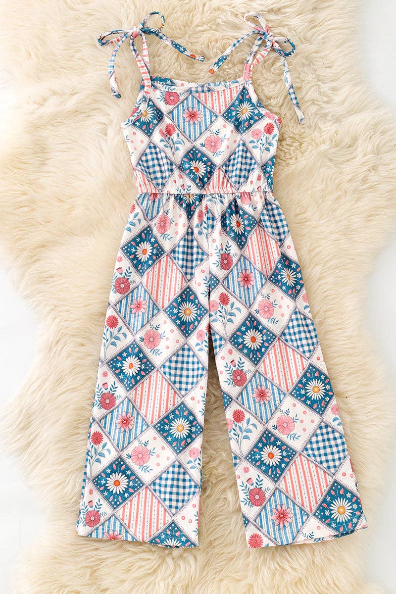 Multi-Printed Floral Romper