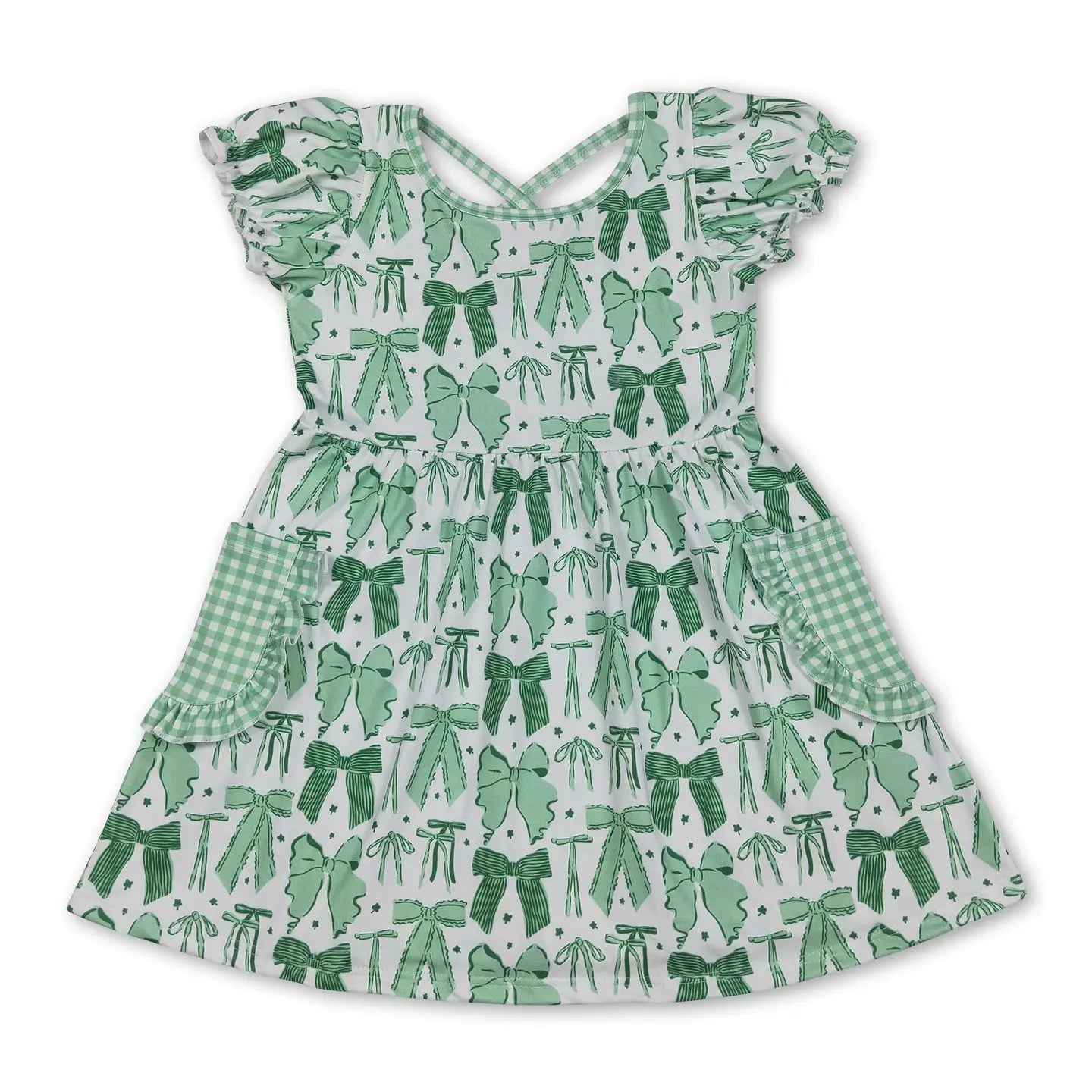 St. Patrick's Coquette Bow Dress