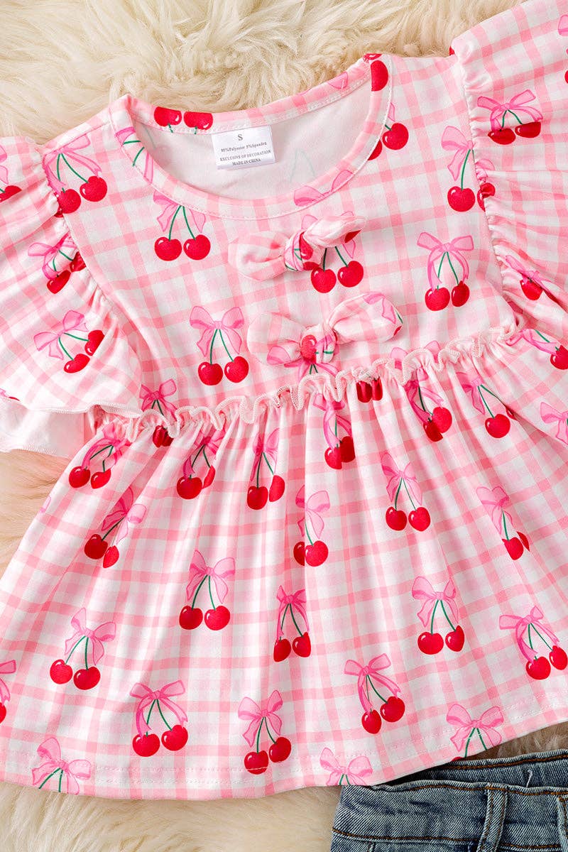 Cherry Gingham Shirt