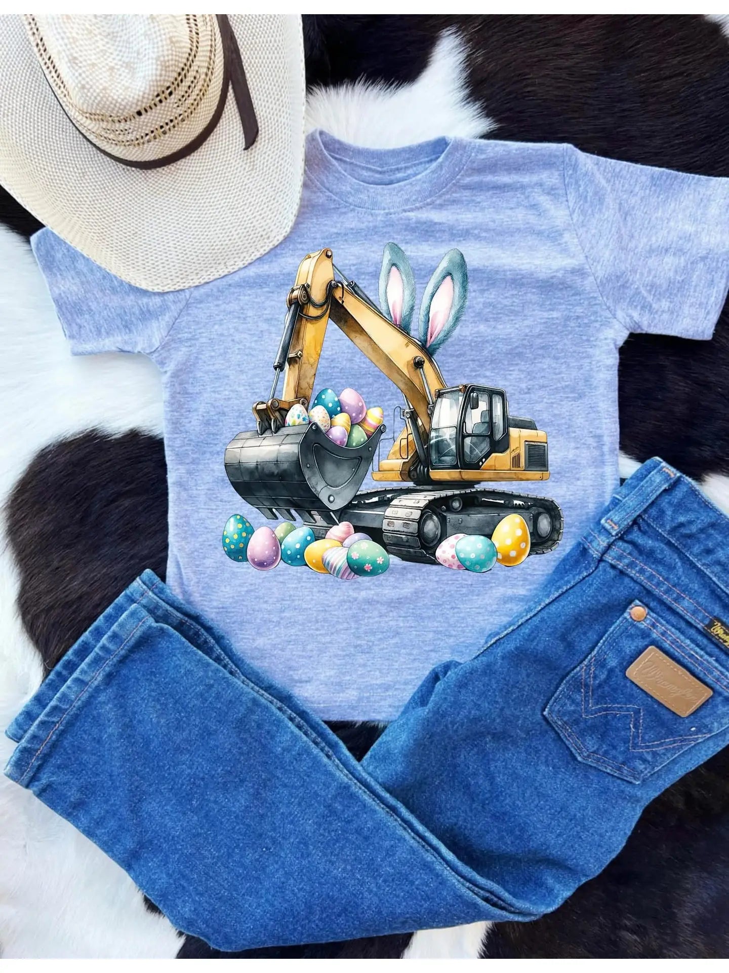 Excavator Easter Shirt
