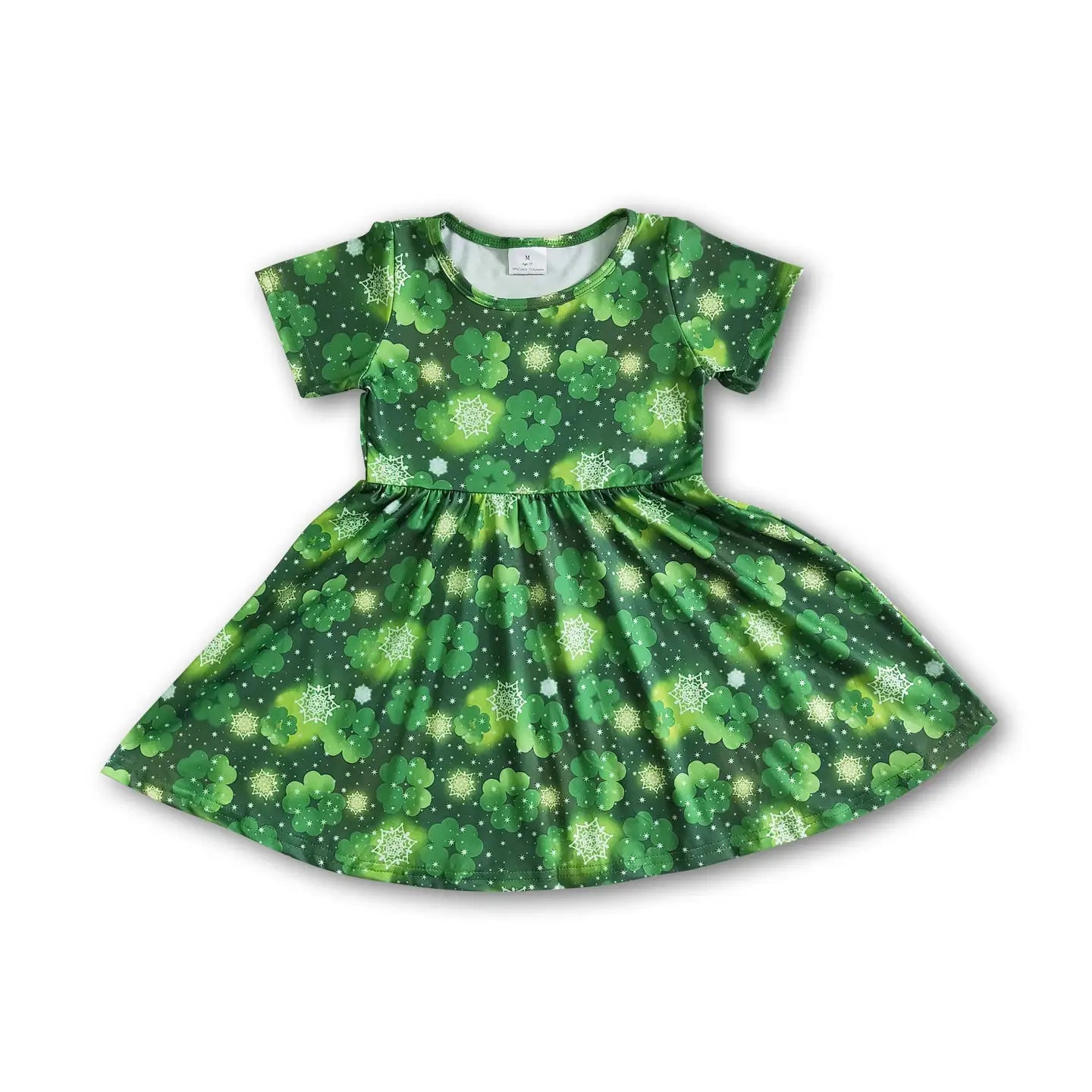 Green Short Sleeve St. Patrick Dress