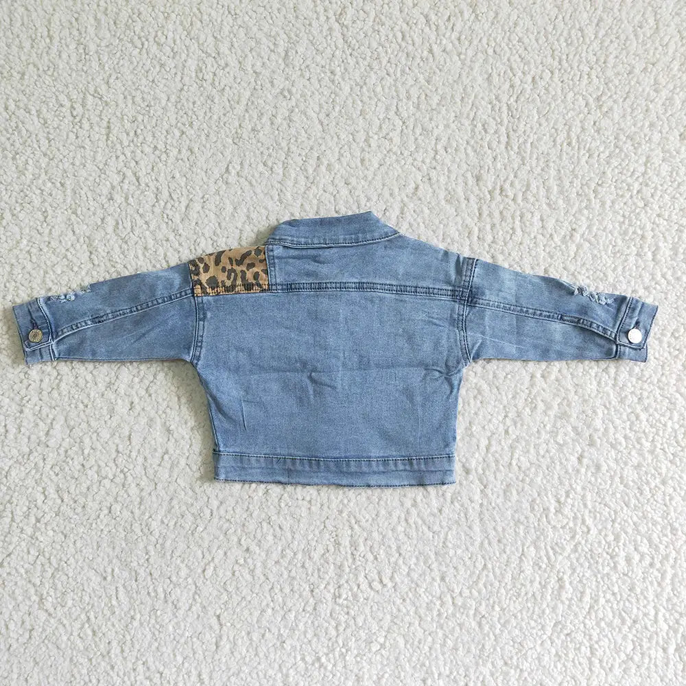 Denim Leopard Jacket