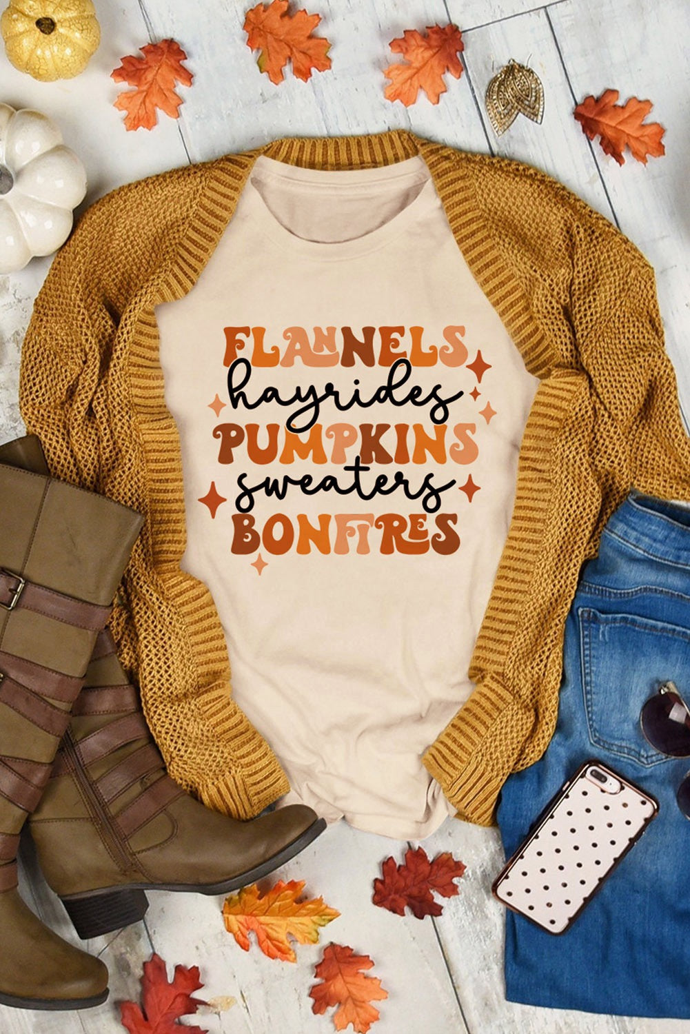 Flannels, Bonfires, Pumpkins T-Shirt