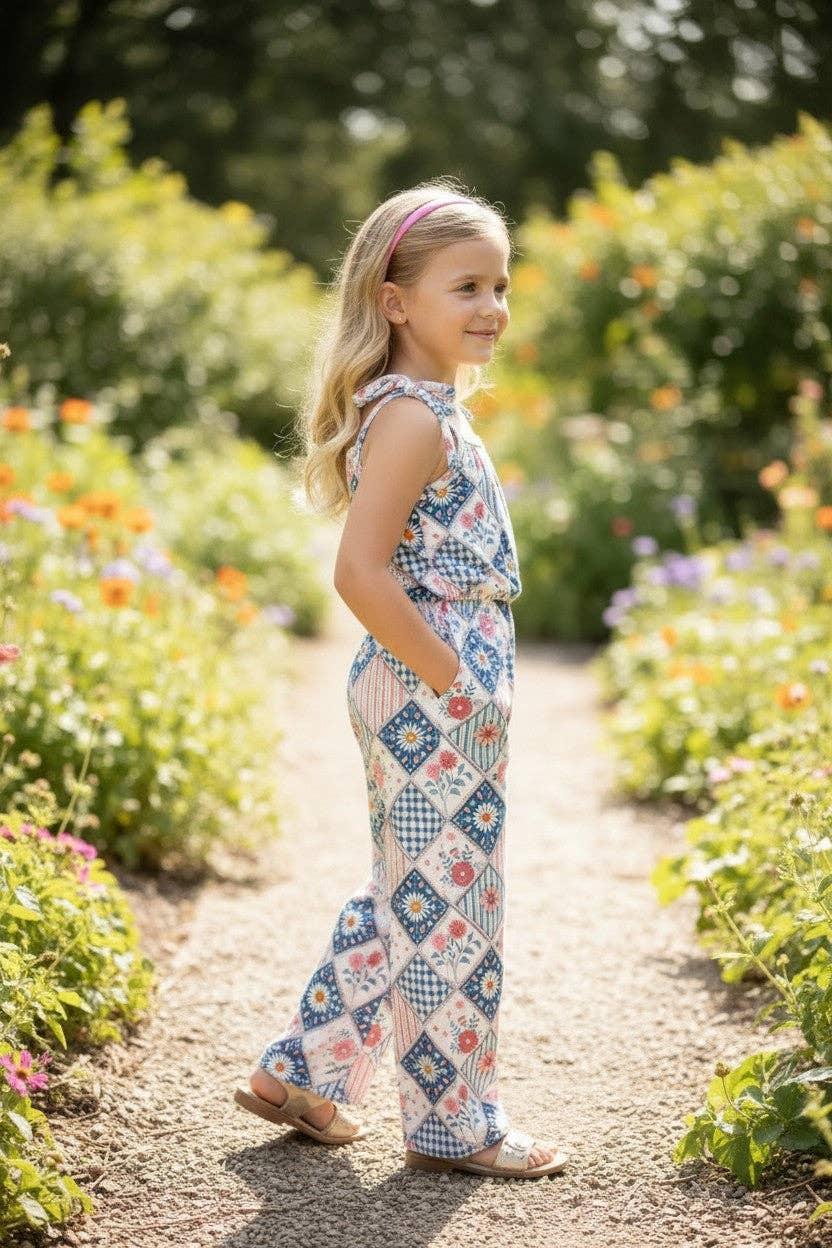 Multi-Printed Floral Romper