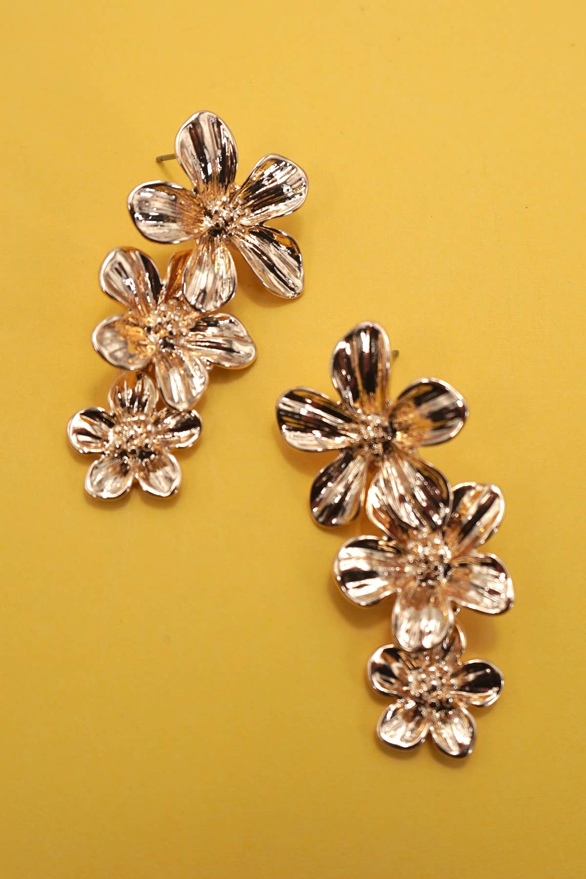 FLOWER CASCADE DROP EARRINGS