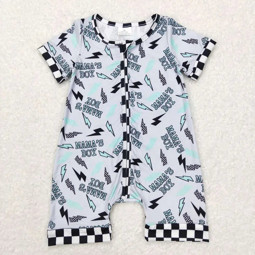 Mama's Boy Short Sleeve Romper