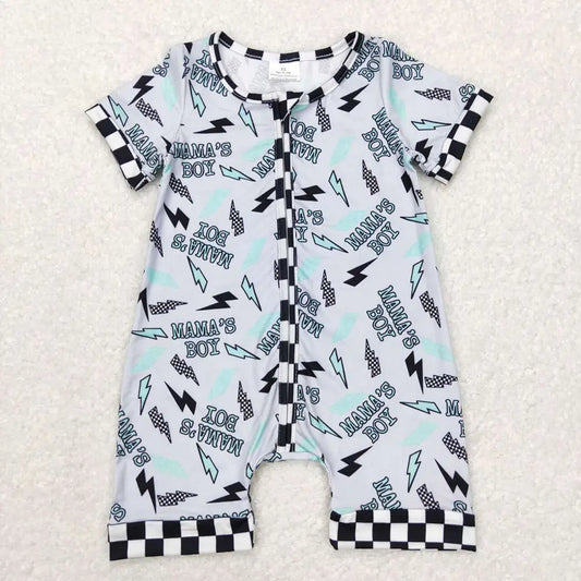 Mama's Boy Short Sleeve Romper