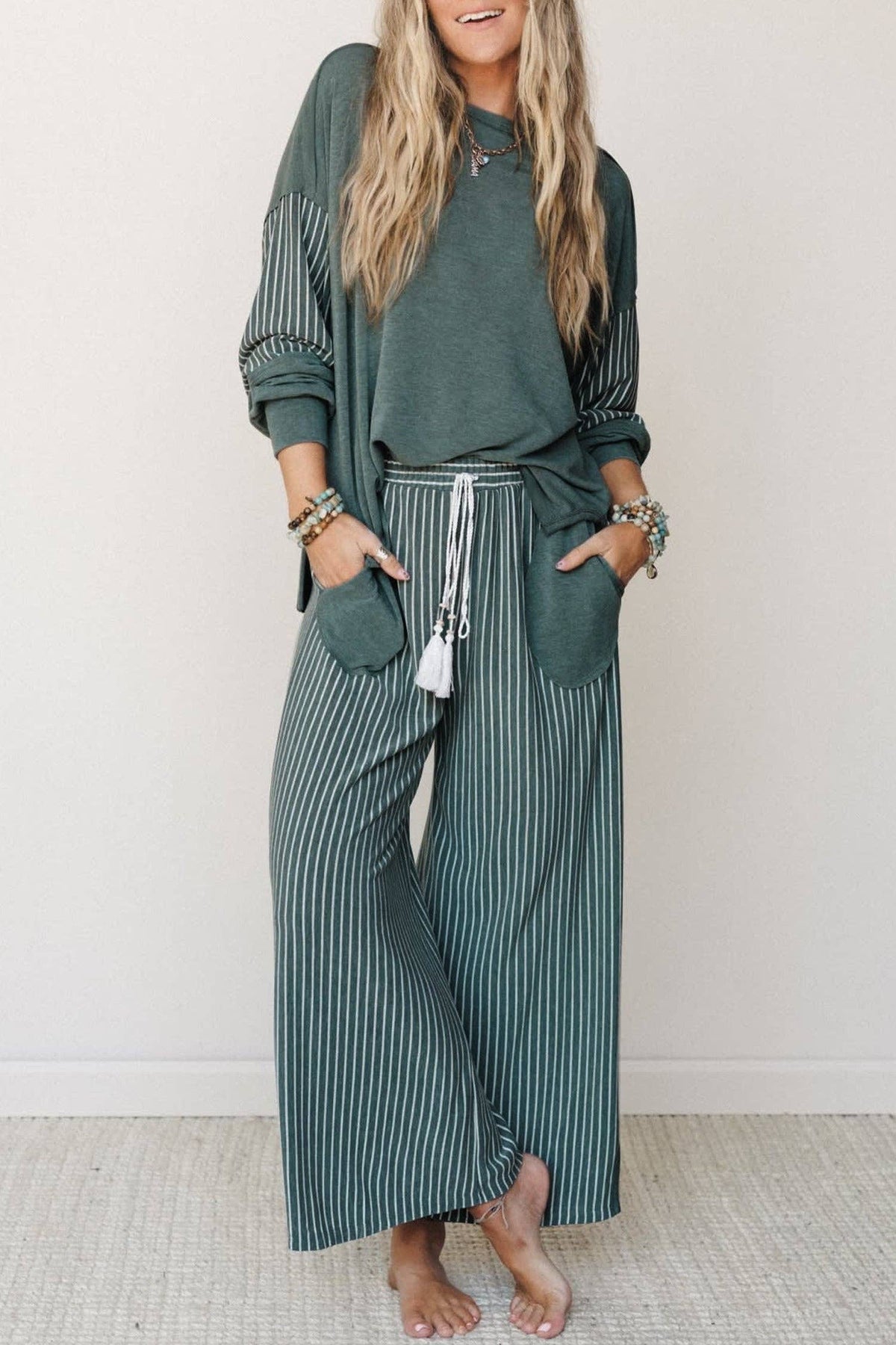 Bay Raw Seam Long Sleeve Top