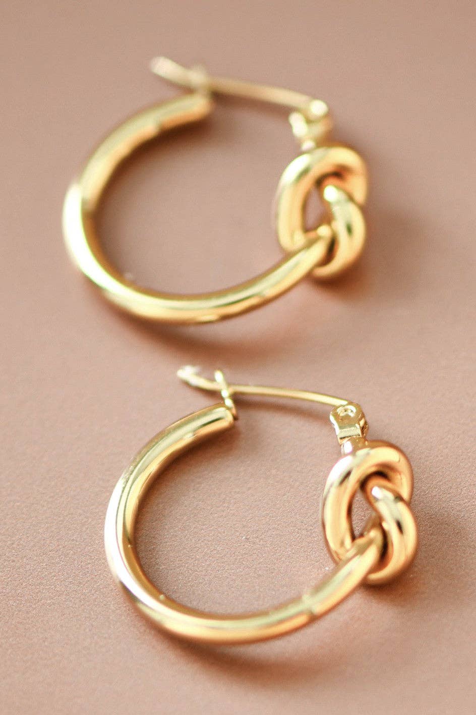 Knot Hoop Earrings