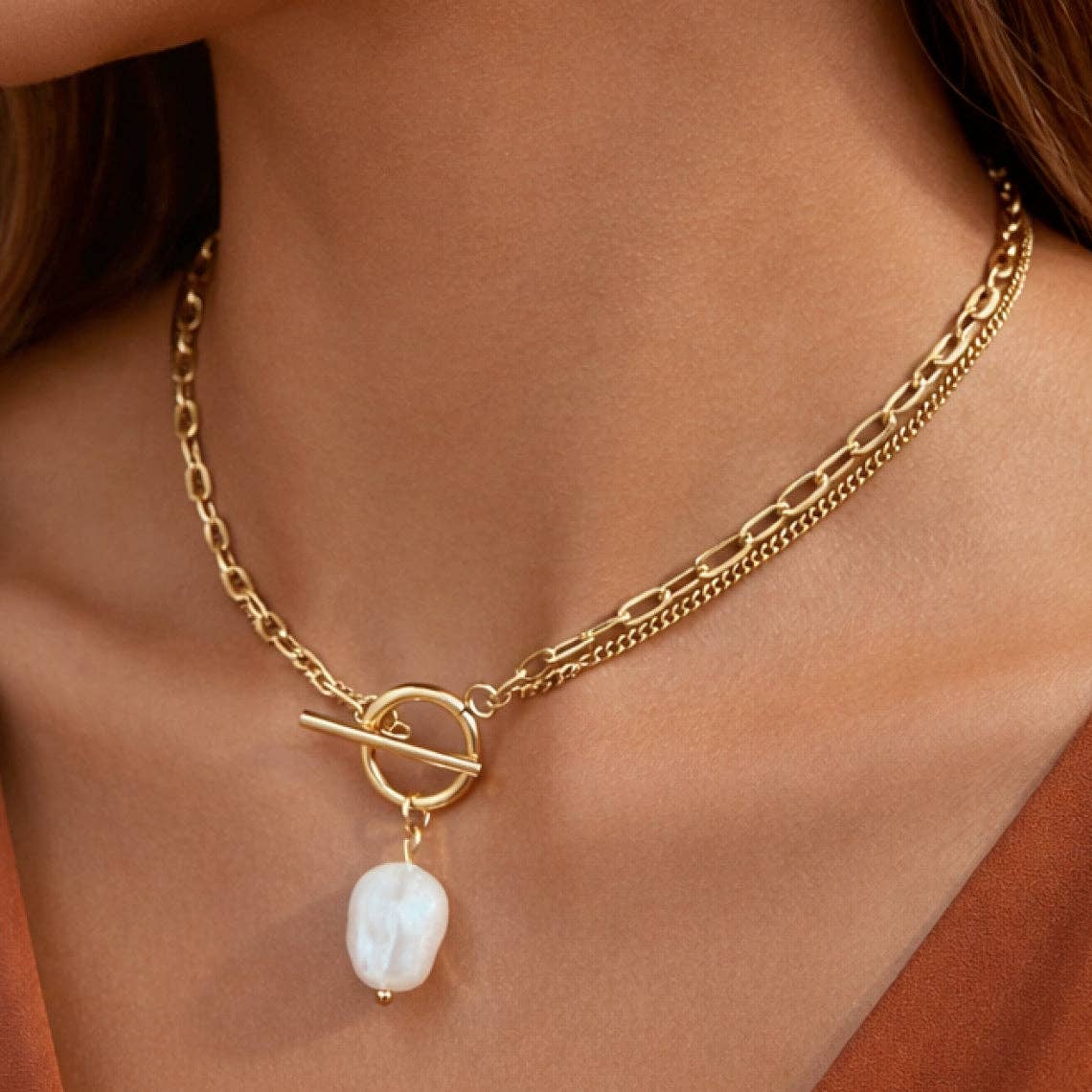 Layered Pearl Necklace