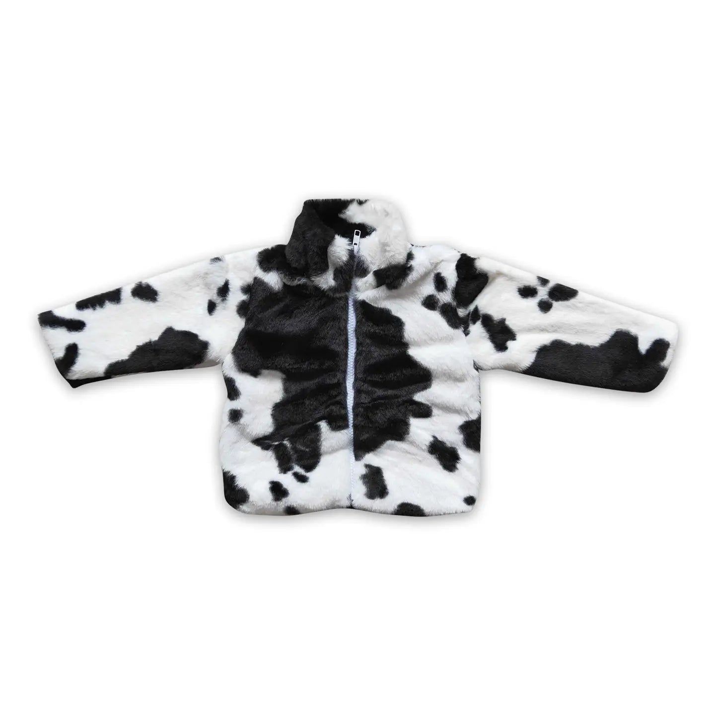 Cowprint Fur Sweatshirt