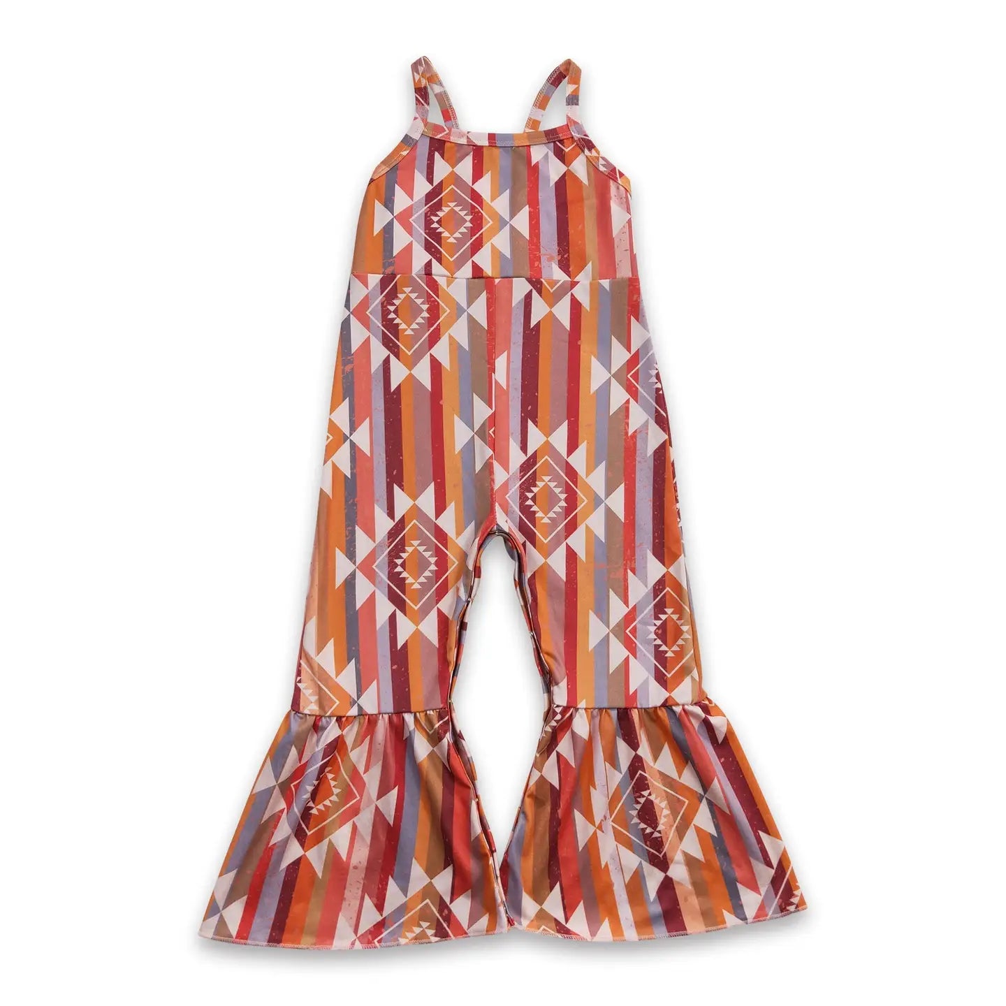 Aztec Print Sleeveless Jumpsuit