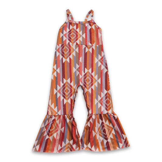 Aztec Print Sleeveless Jumpsuit