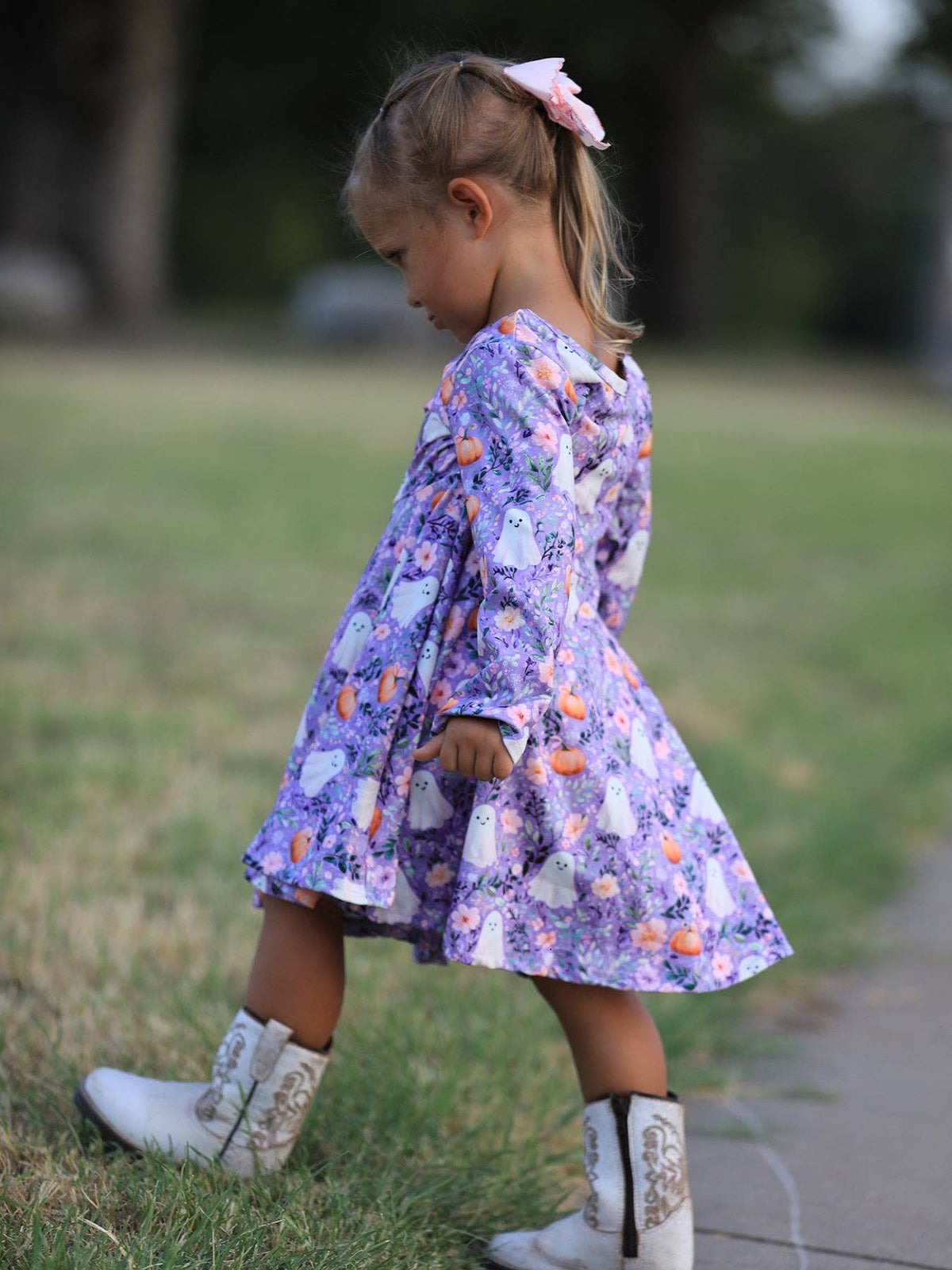 Halloween Ghost Pumpkin Dress