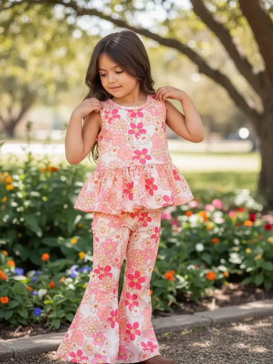 Pink Floral 2pc Set