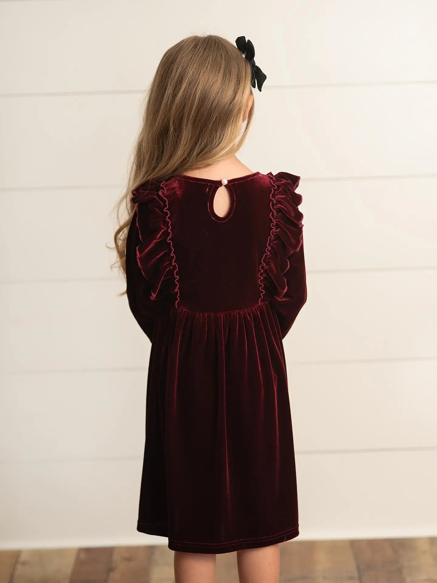 Burgandy Velvet Dress