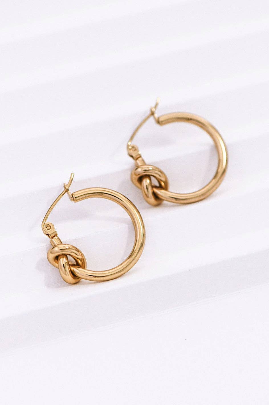 Knot Hoop Earrings
