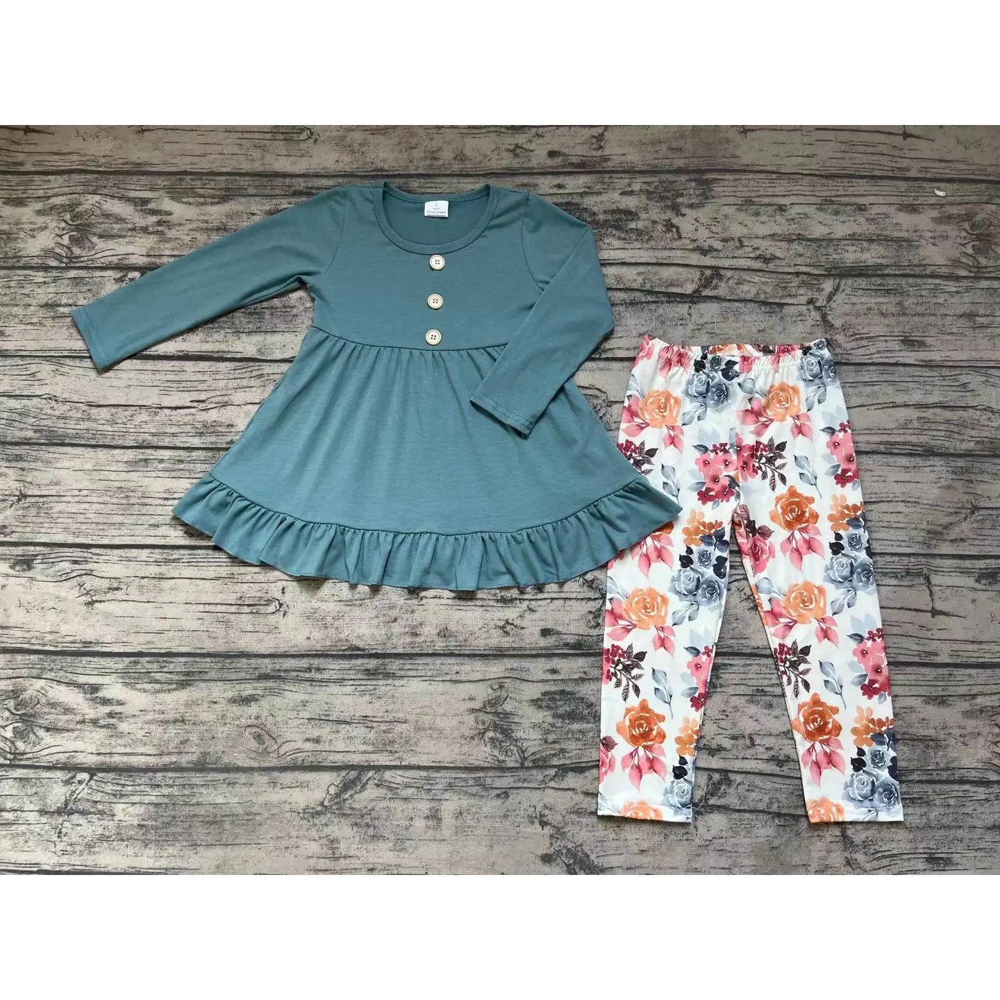 Teal Floral Set