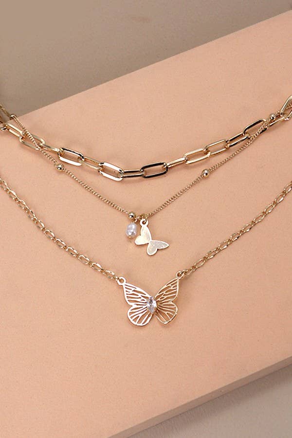 BUTTERFLY CHARM NECKLACE