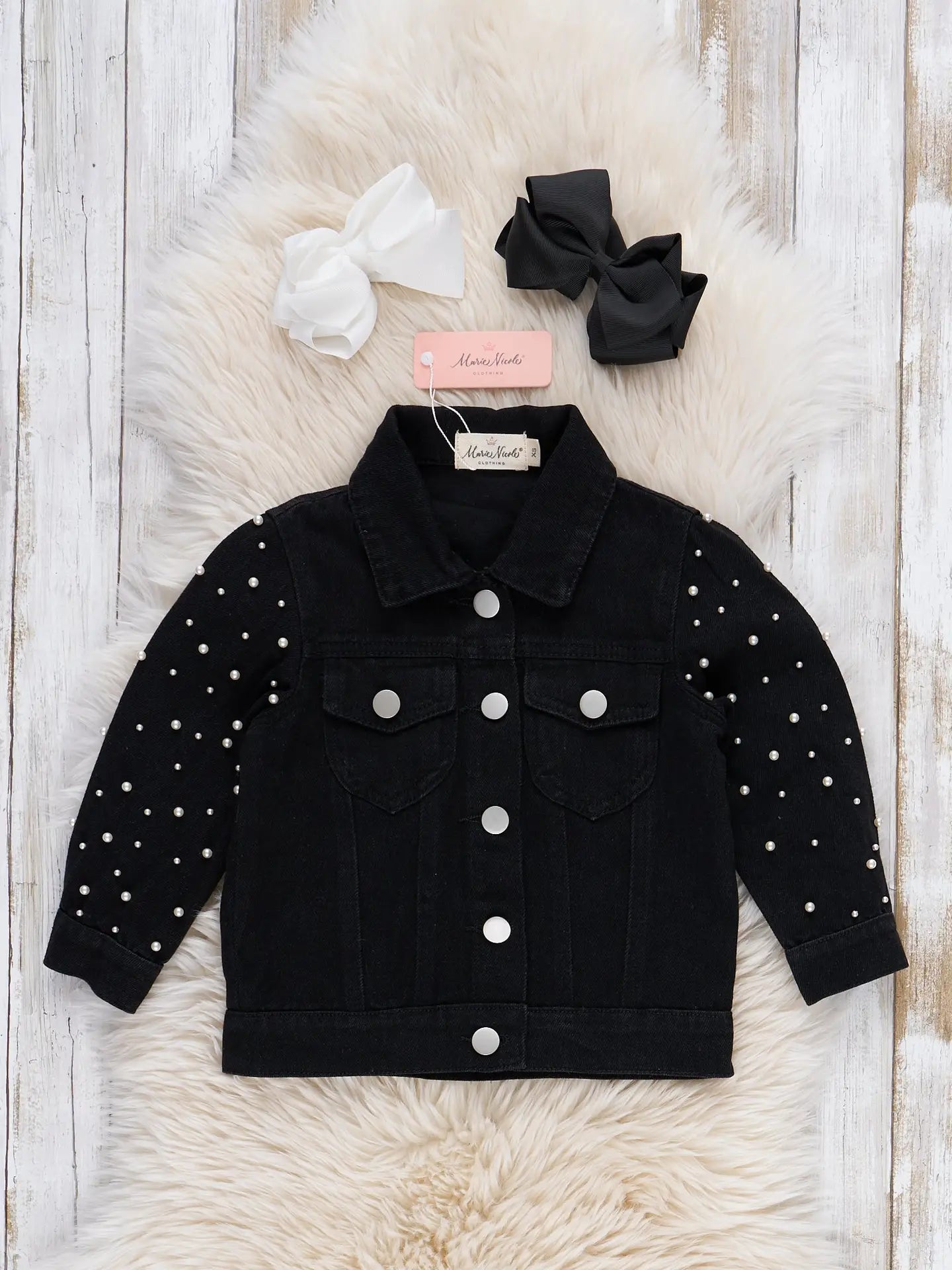 Pearl Glow Denim Jacket