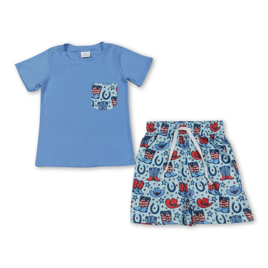 American Hats and Boots Boys Set