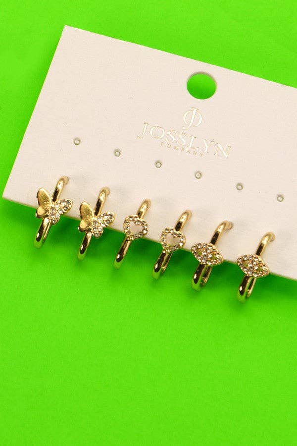 TRIO HUGGIE EARRINGS