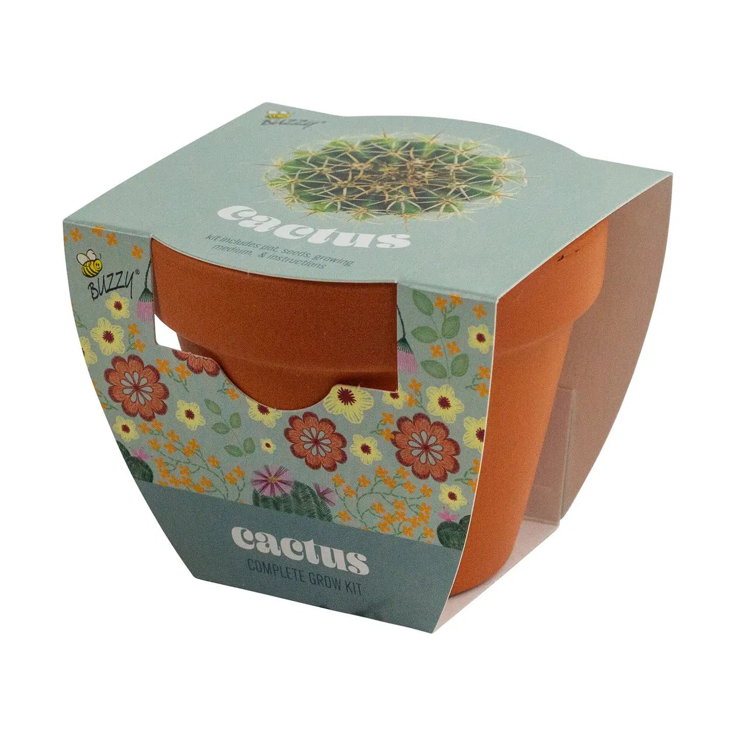 Classic Terracotta Cactus Grow Kit | Indoor Gift | Gift Set