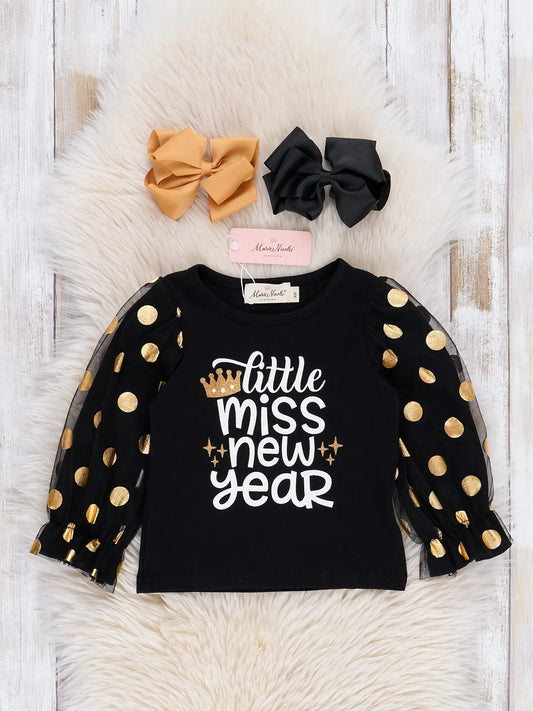 Little Miss New Year Shirt