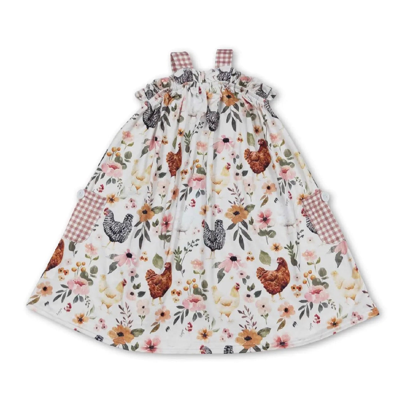 Chicken and Floral Dress