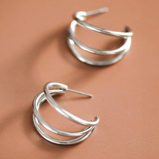 Stainless Steel Hoop Earrings