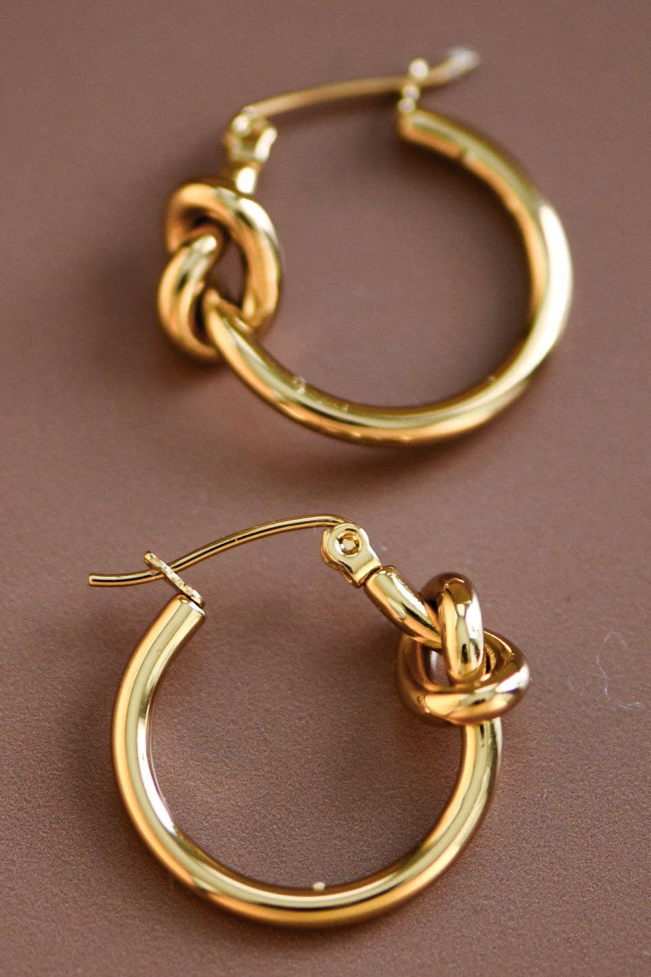 Knot Hoop Earrings