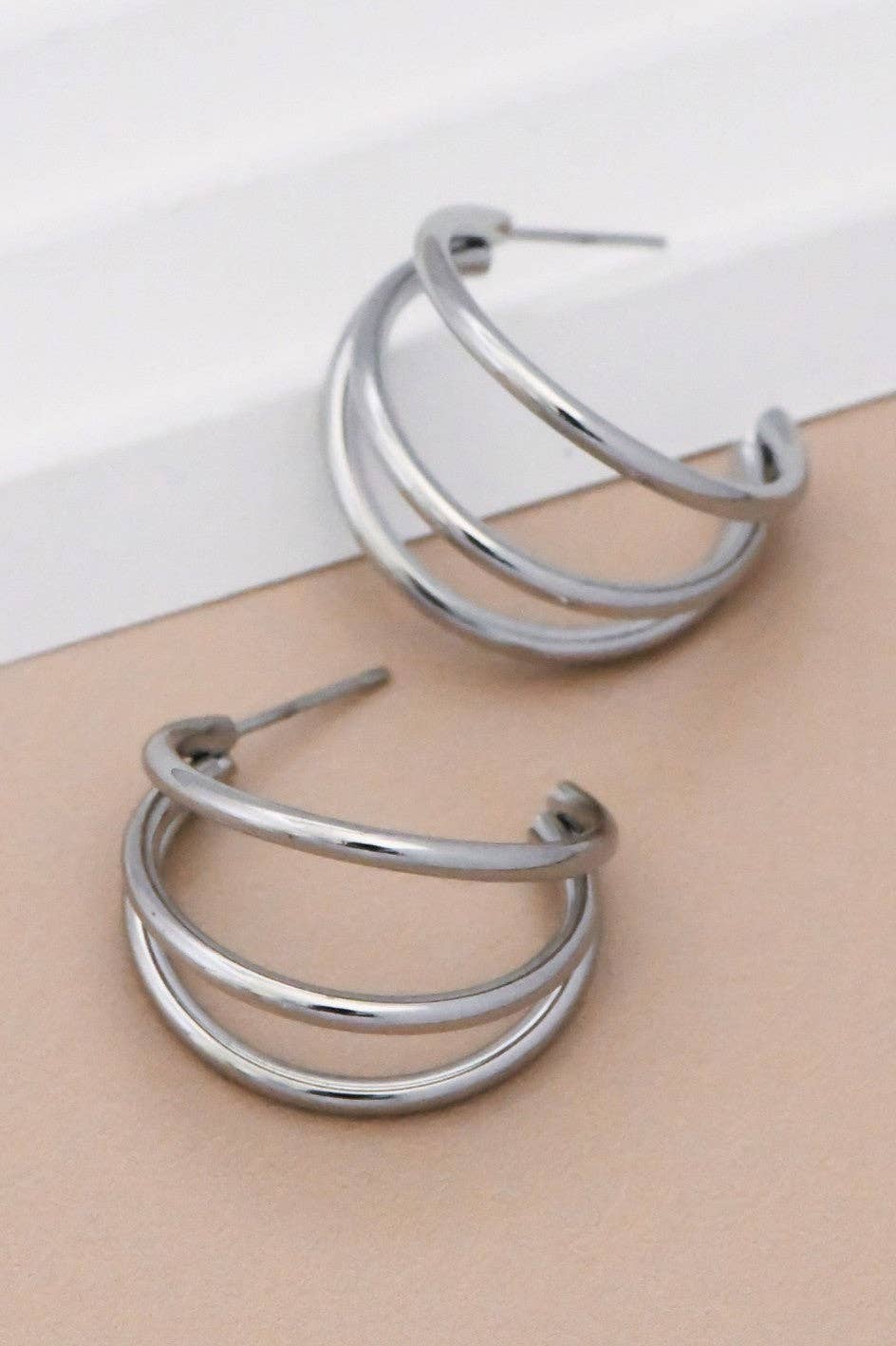 Stainless Steel Hoop Earrings