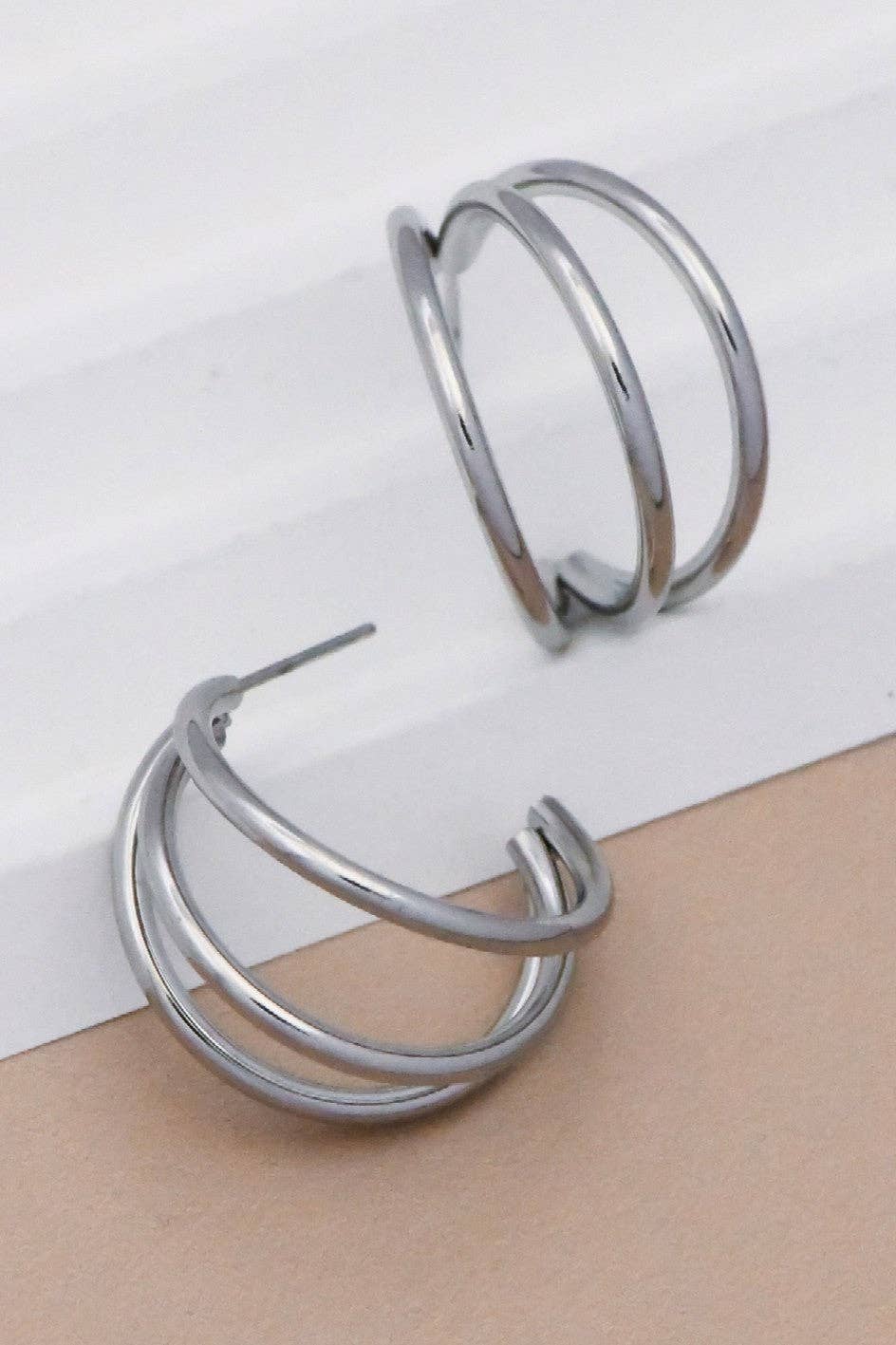Stainless Steel Hoop Earrings