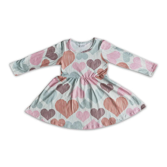 Heart Long Sleeve Dress