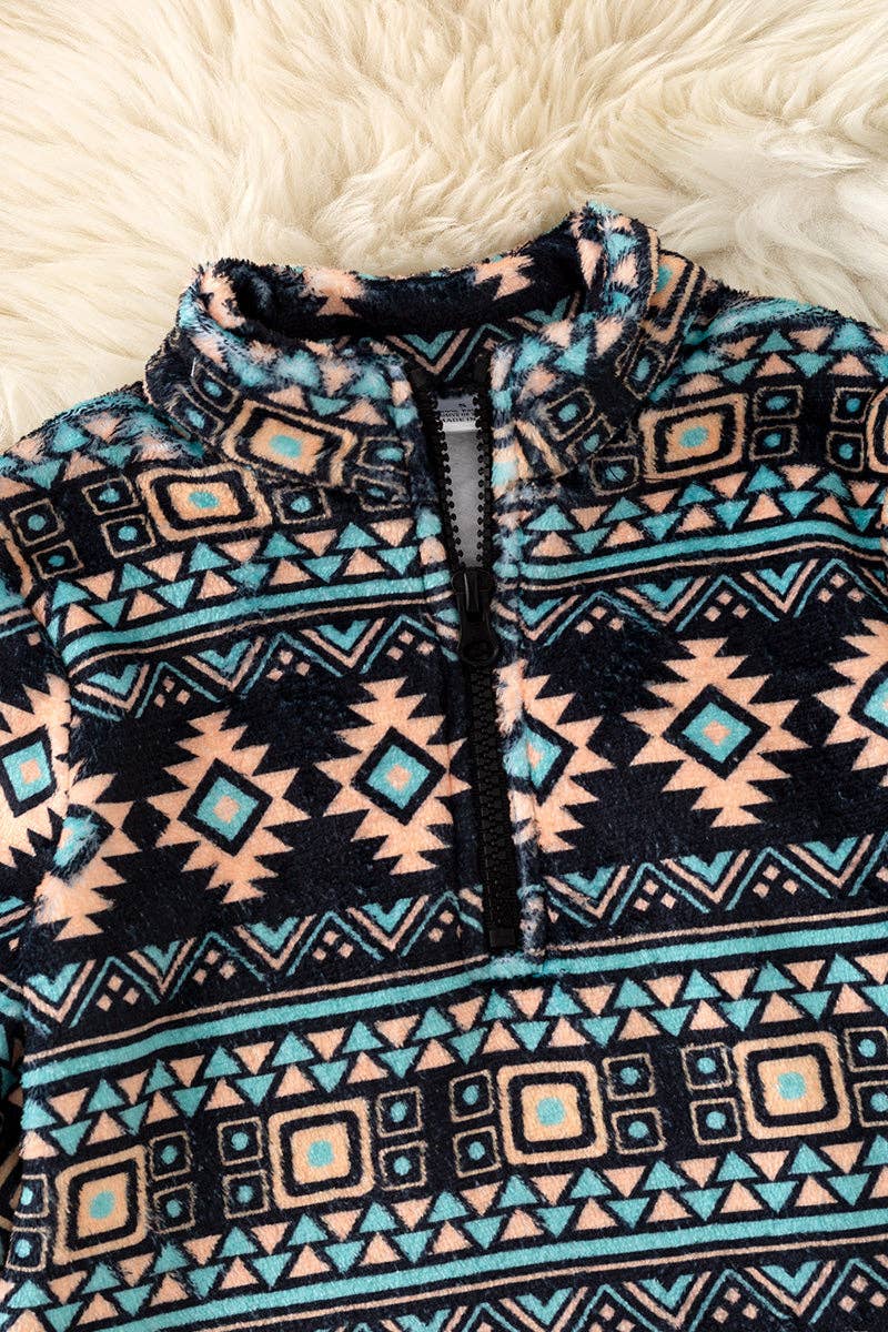 Black & Tan Aztec Pullover Sweater