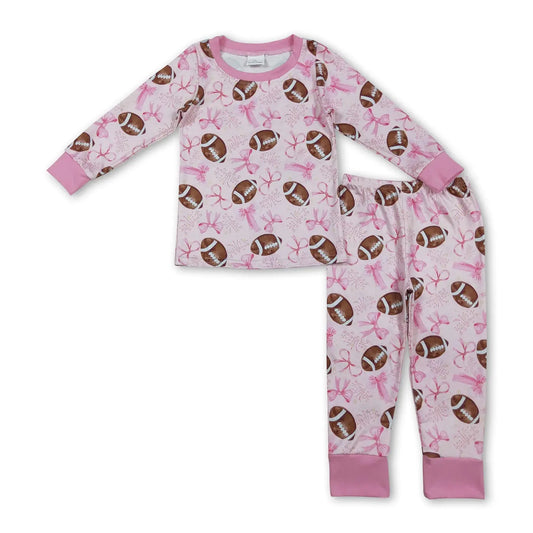Pink Bow Football Set