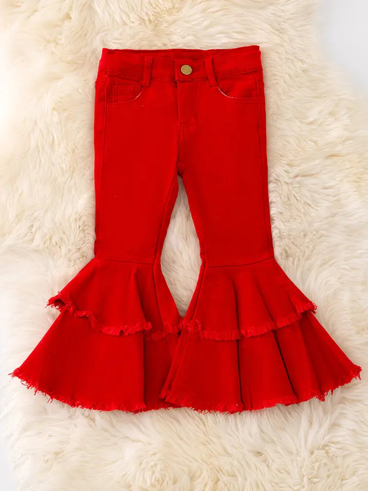 Red Double Bell Bottom