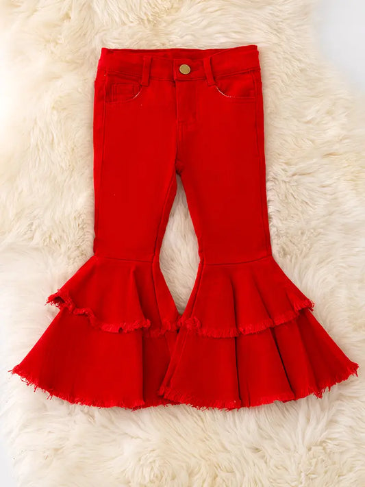 Red Double Bell Bottom