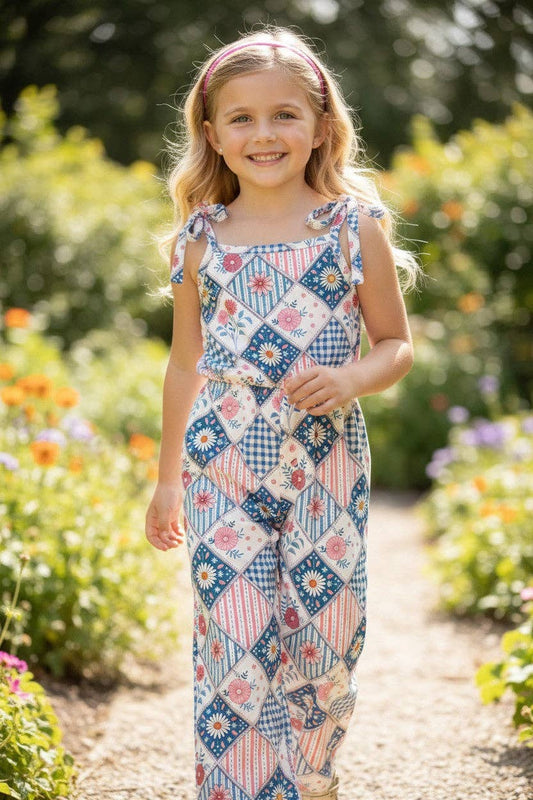Multi-Printed Floral Romper