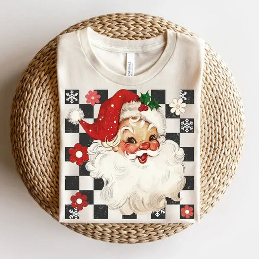 Checkered Floral Christmas
