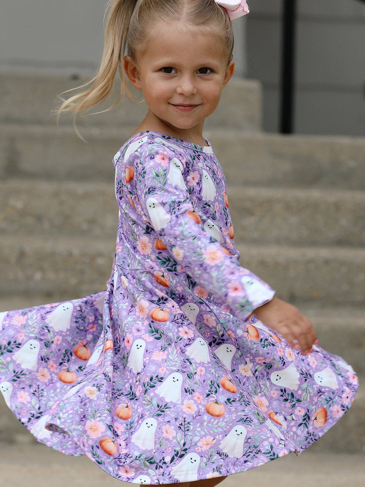 Halloween Ghost Pumpkin Dress