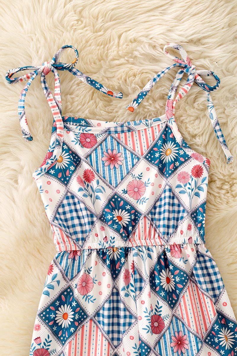 Multi-Printed Floral Romper
