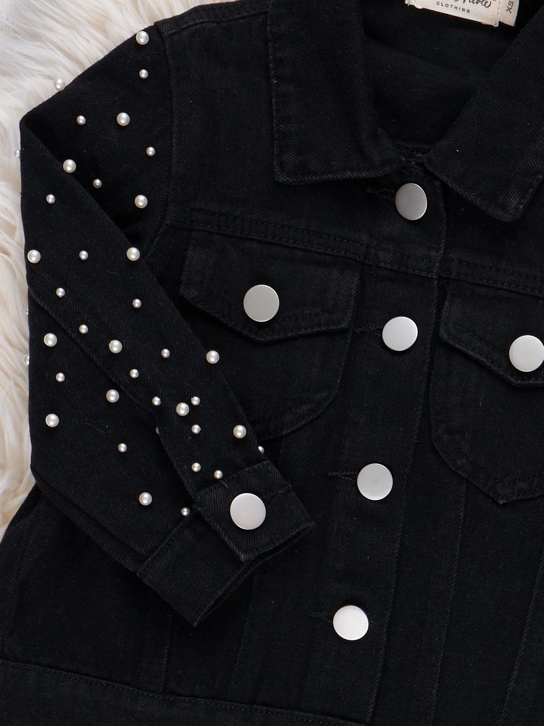Pearl Glow Denim Jacket