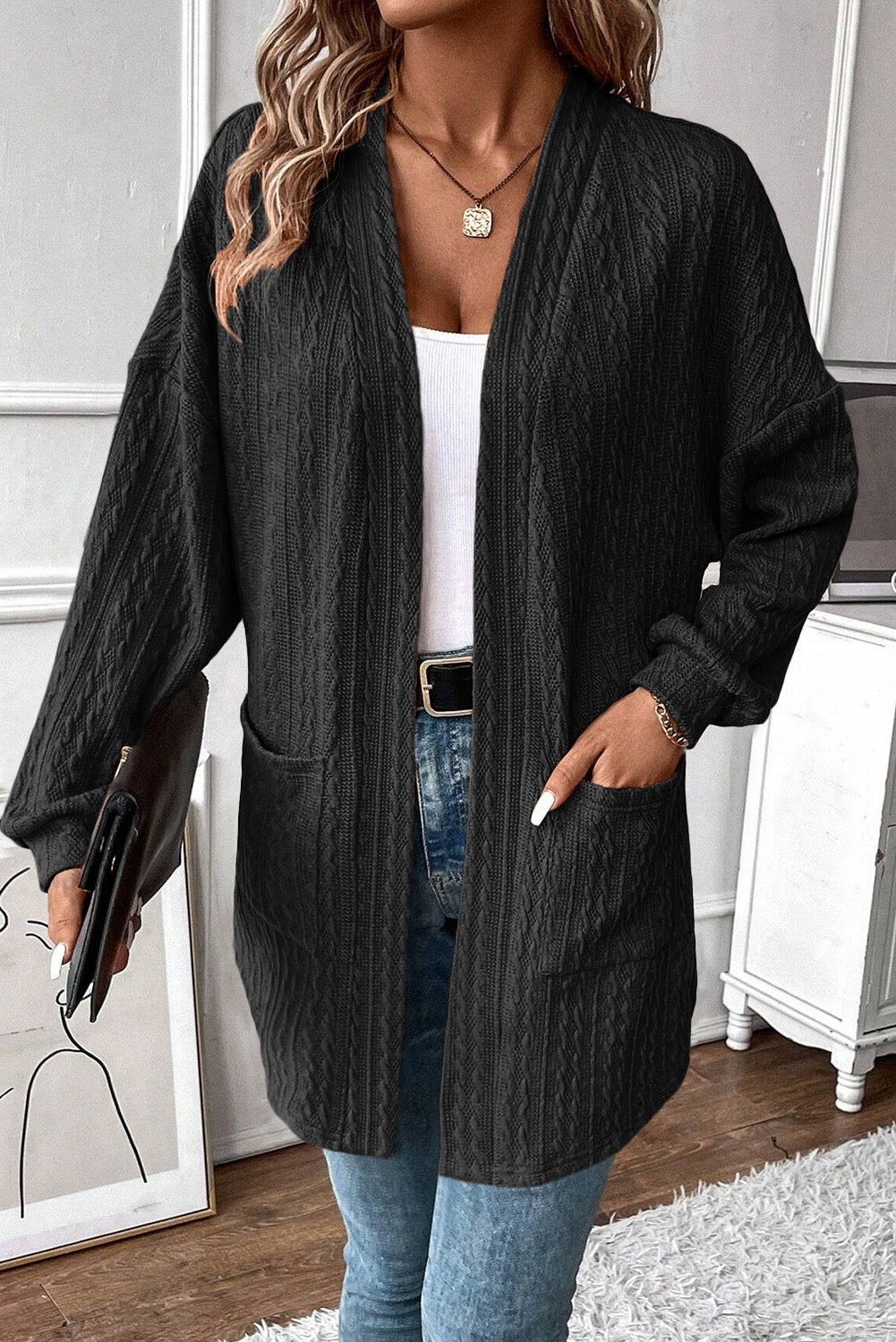 Knit Textured Cardigan