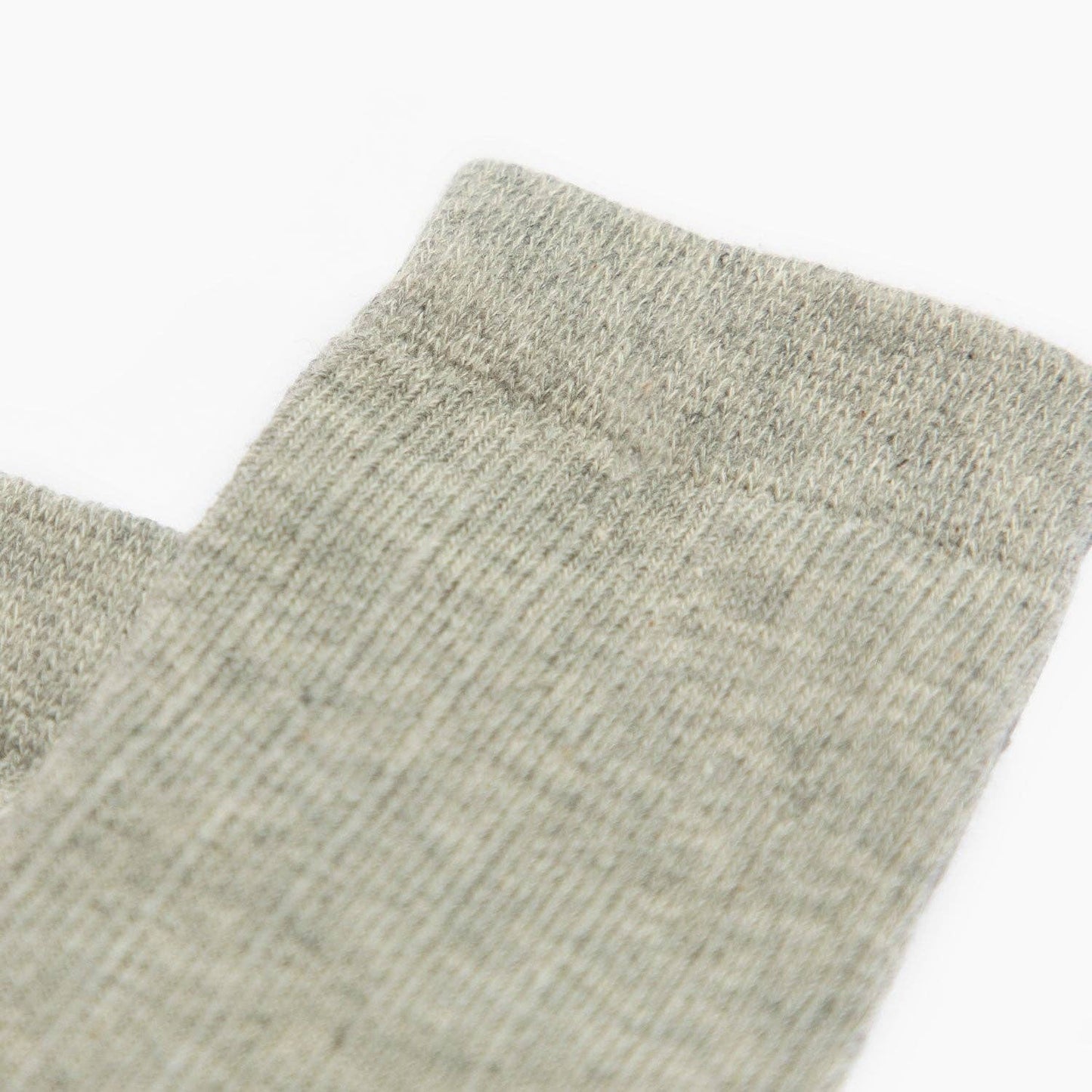 Heathered Gray Ribbed  Sock