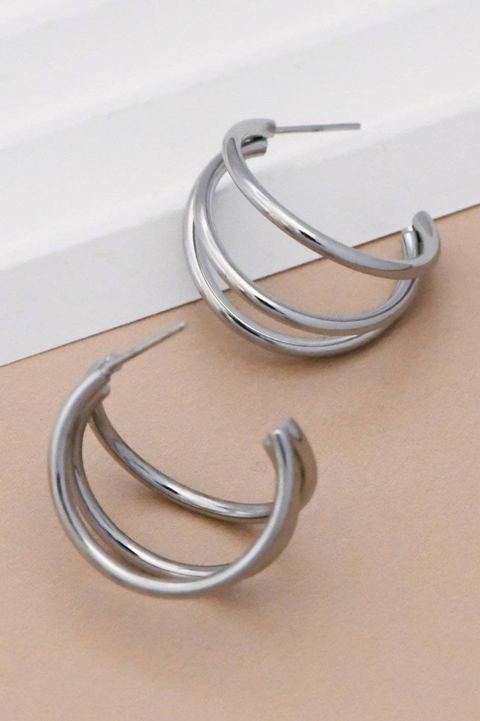 Stainless Steel Hoop Earrings